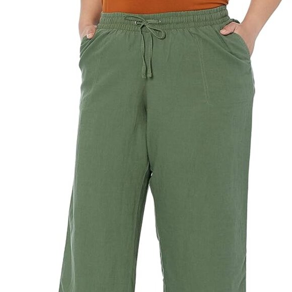 Amazon Essentials Pull On Wide Leg Slacks, 3xl - Picture 1 of 8